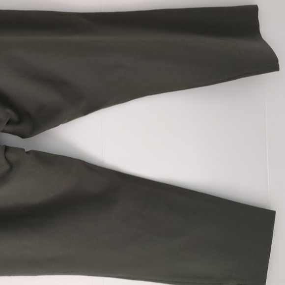 Eileen Fisher Slim Ankle Pant washable Stretch Crepe olive green - Picture 8 of 11